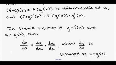 Calculus - 3.6 Chain Rule (Part 1)