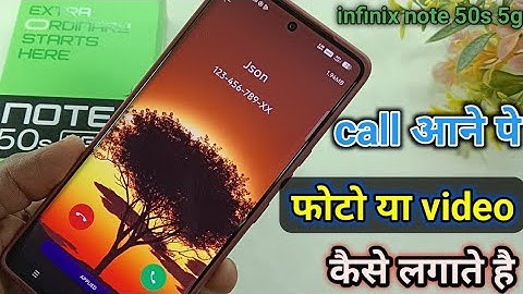 Infinix note 50s call aane par photo video kaise lagaye | infinix note 50s call background setting