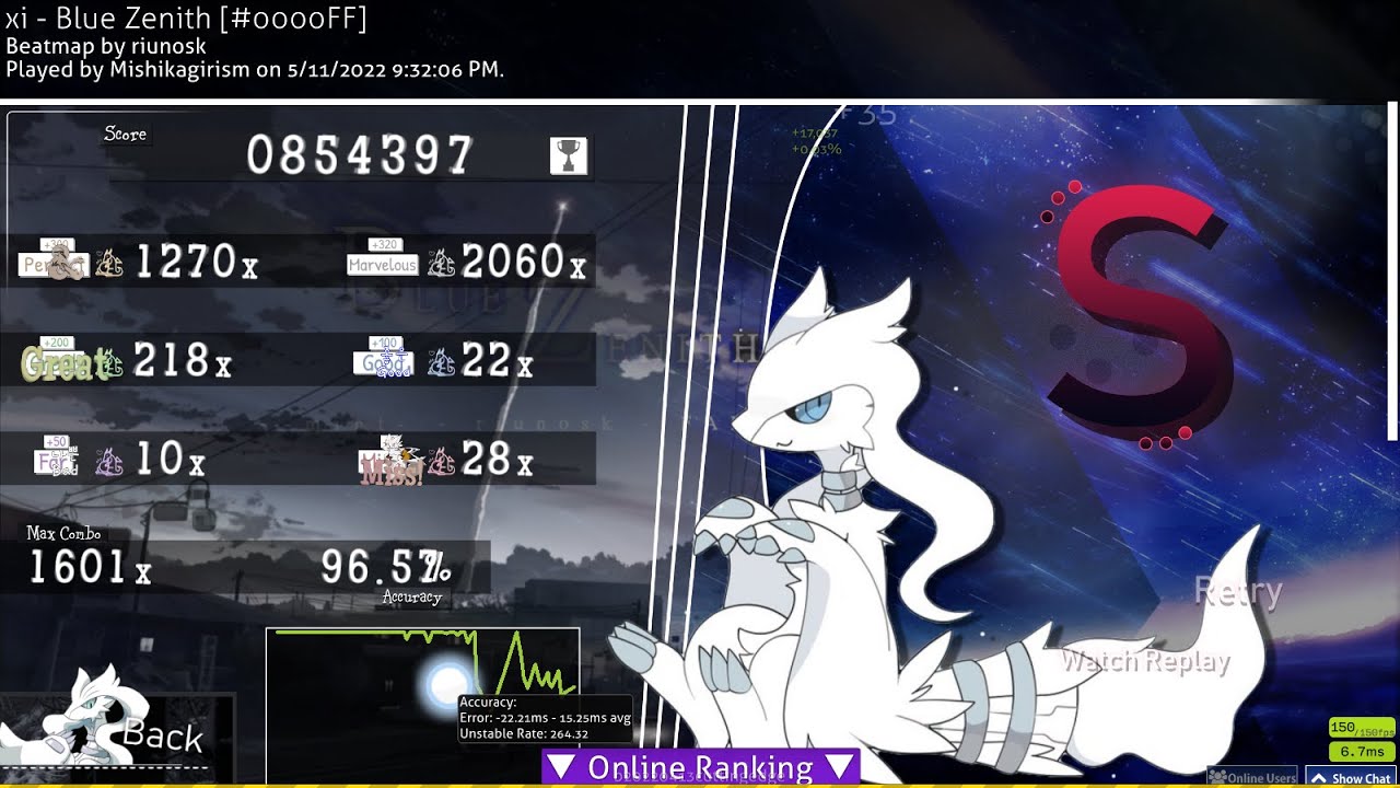 Reshiram Skin Test (Blue Zenith 363pp)