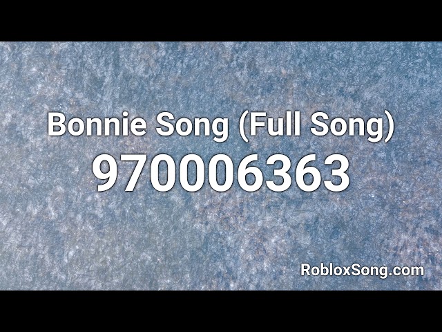 Roblox: fnaf bonnie [] music code/ID - video Dailymotion