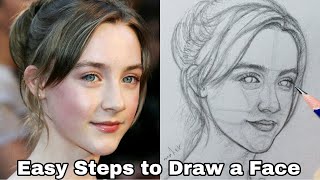 Learn the basics of drawing a portrait of a girl using the Loomis method