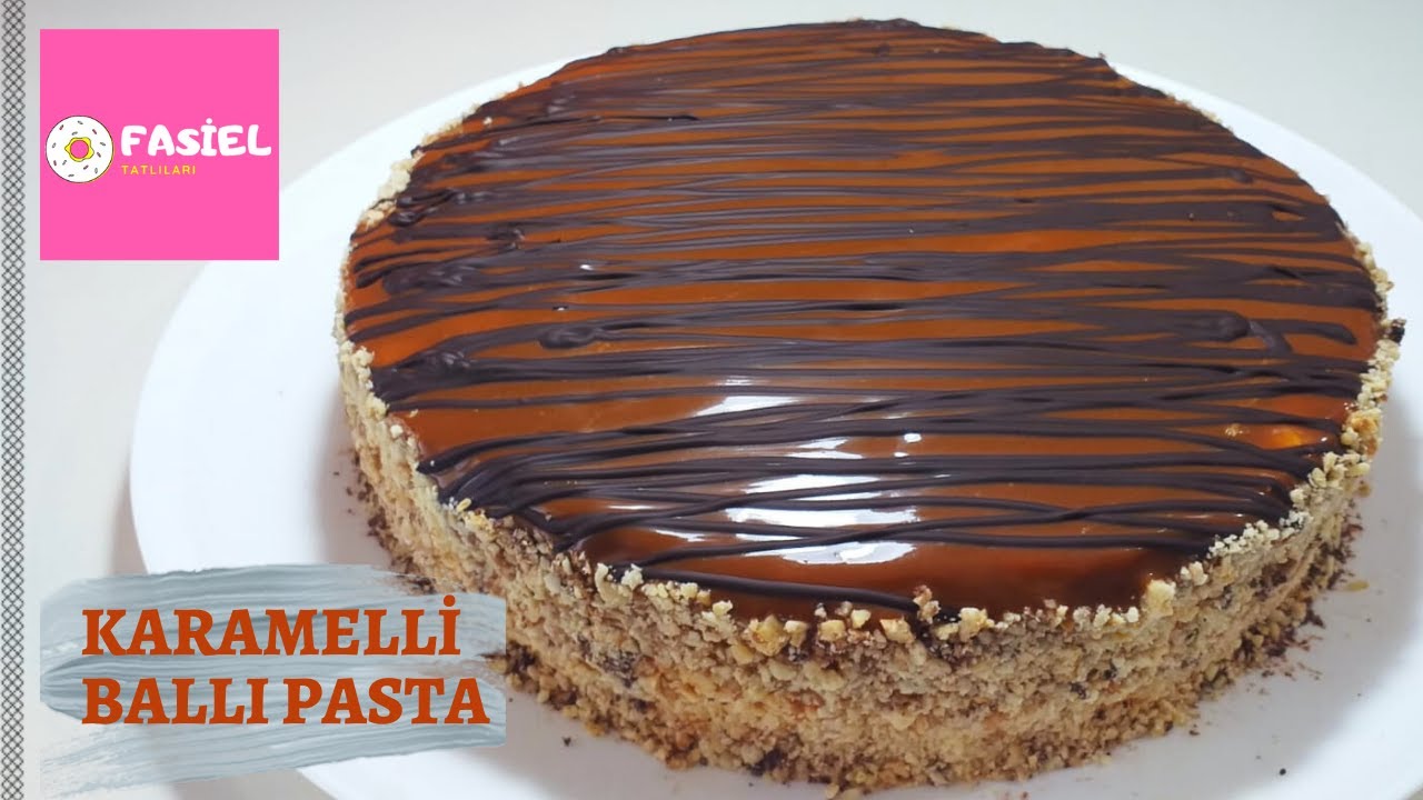 Karamelli Ballı Pasta 🍯🎂 Pasta Tarifleri YouTube
