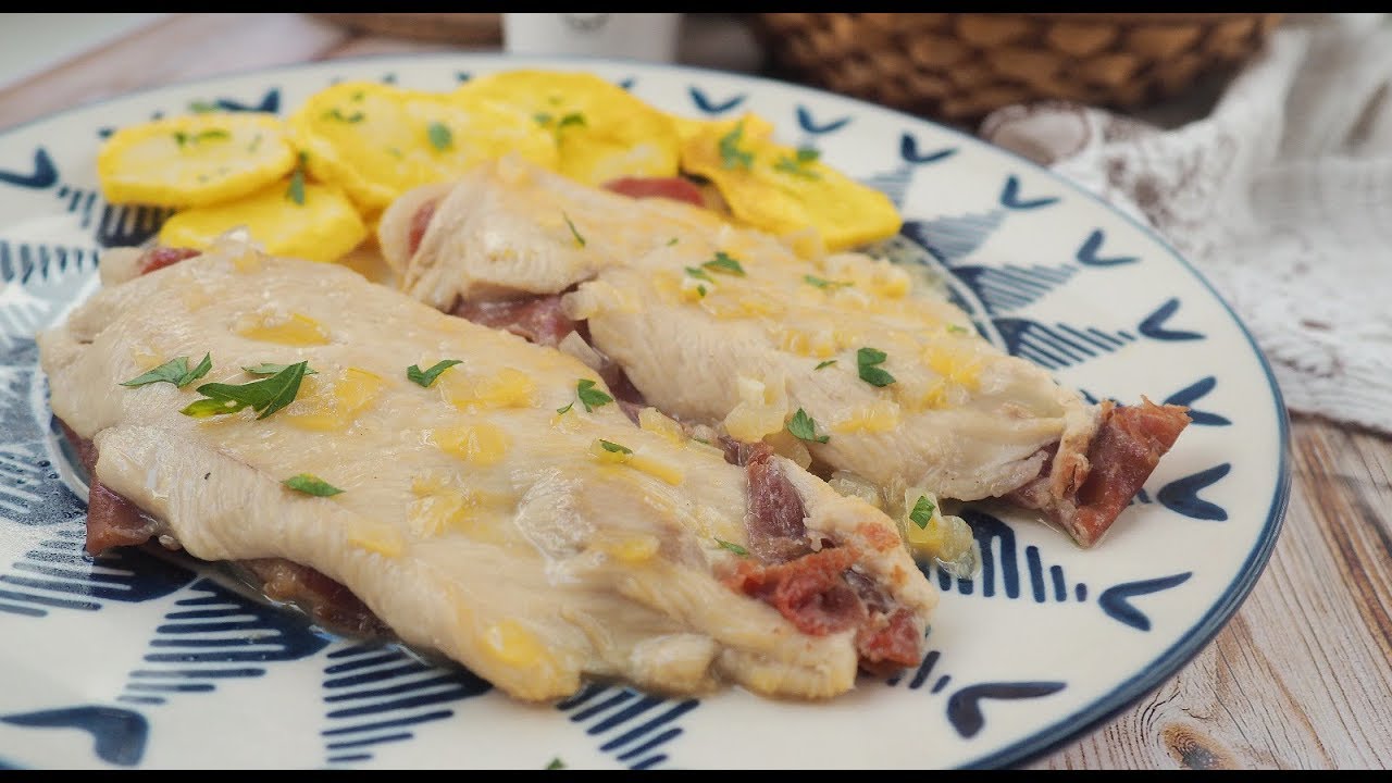 POLLO RELLENO DE JAMÓN ¡Super fácil!