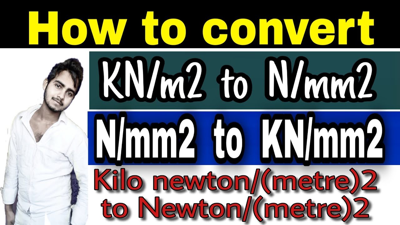 Newtons/square meter to Newtons/square millimeter - N/m2 to N/mm2 convert N/ m2 to N/mm2