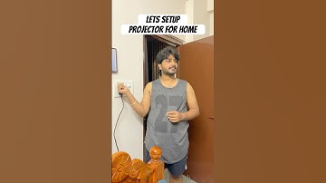 Projector setup in new home ❤️ #shorts #shortsindia #telugu #teluguvlogs #homedecor #projector #fyp