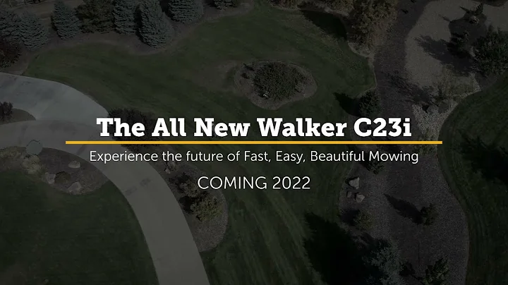 Walker C23i, the Future of Fast, Easy, Beautiful Mowing