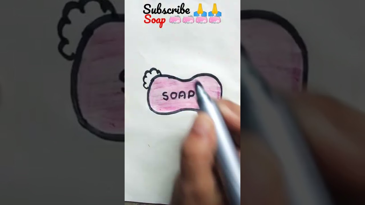 soap 🧼🧼🧼🧼🧼 drawing# easy drawing of soap 🧼🧼👍👍 # ytshorts 🙏🙏🙏👍👍