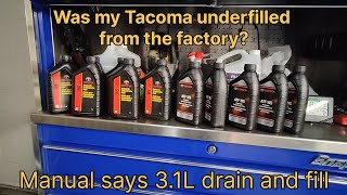 First transmission fluid change on the 2021 tacoma