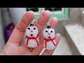 ⛄How To Make Beaded Christmas Snowman Earrings / Cute &amp; Easy For Beginners /Christmas Gift Ideas