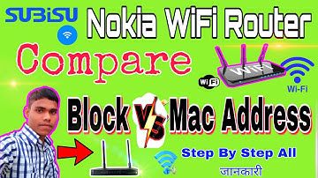 How To Comprising Block V/S Mac Address In Subisu Nokia WiFi Router 2021|| Mac Address V/S Block