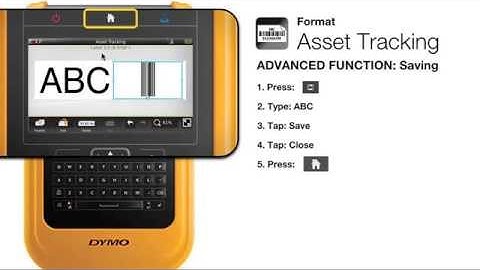 Dymo XTL 500 - How to Create an Asset Tracking Label and Save
