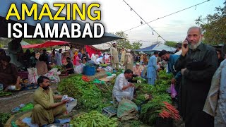 PAKISTAN ISLAMABAD WALKING TOUR IN THE MOST CHEAPEST BAZAR 4K