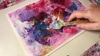 How To Paint EASY Abstract Art Using Simple Acrylic Techniques
