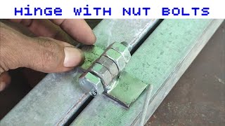 not many know ! technique for making turnstile hinges using bolts and nuts