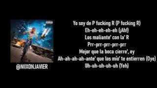 P FKN R (Letra) - Bad Bunny x Kendo Kaponi x Arcangel | YHLQMDLG