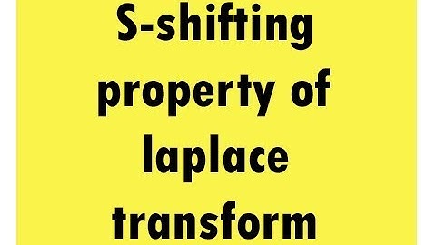 S-shifiting property or first shifting theorem(with proof) of laplace transform in (Urdu/Hindi)
