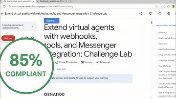 Extend Virtual Agents with Webhooks & Messenger Integrations | Challenge Lab #Google Cloud #genai 