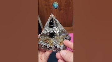Orgone Epoxy Resin Pyramid to Cleanse Harmful EMF, Promote Love, Protection, and Abundance.