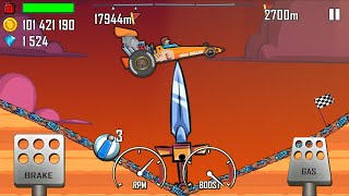 Hill Climb Racing - MEGA HIGHWAY 20461m on DRAGSTER GamePlay screenshot 2