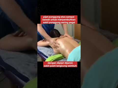 pijat punggung atas sampai bawah untuk menyembuhkan sakit punggung sering pegal #abj #pijat #sports