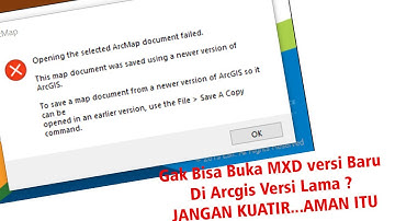 MEMBUKA MXD ARCGIS VERSI BARU KE ARCGIS VERSI SEBELUMNYA #arcgis