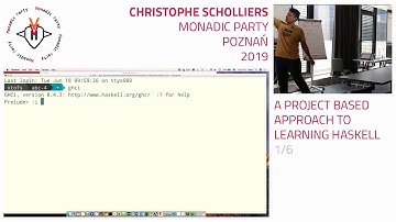 Christophe Scholliers - A project based approach to learning Haskell 1/6