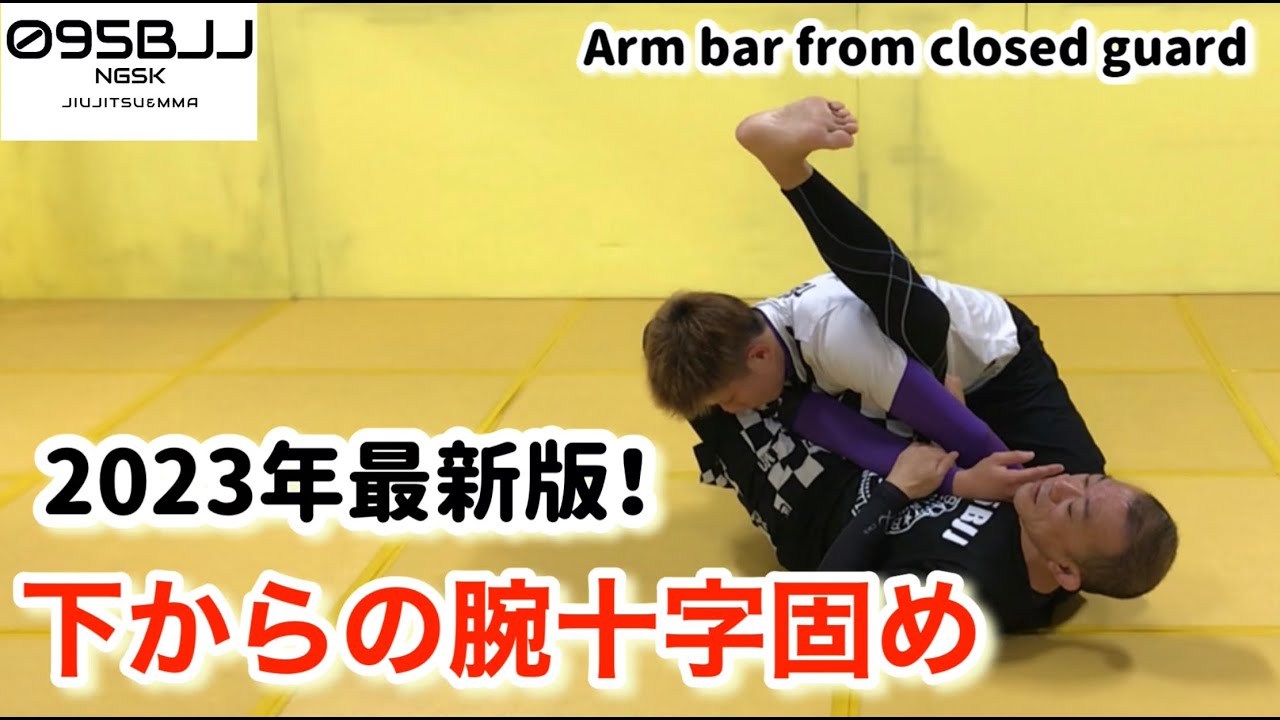 2023年最新版！下からの腕十字固め Arm bar from closed guard - YouTube