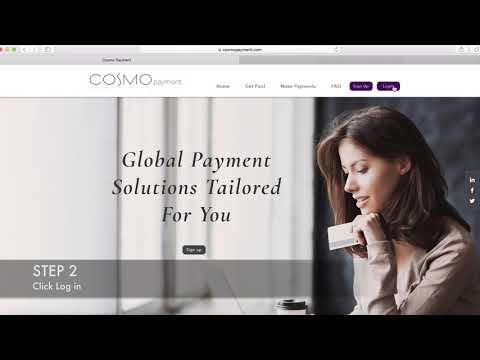 How to Log into the Cosmo Payment portal