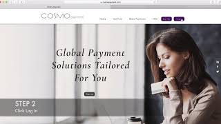 How to Log into the Cosmo Payment portal