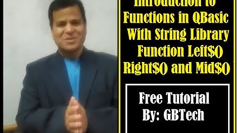 Introduction of Functions in QBasic