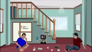 Animasi 30 detik nyantay di rumah aja nggak perlu ke pantay🤙