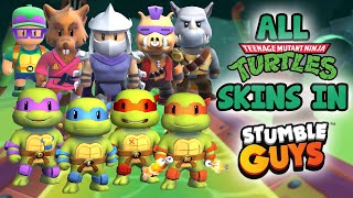 Stumble Guys - Gameplay of All TMNT Skins (2024)