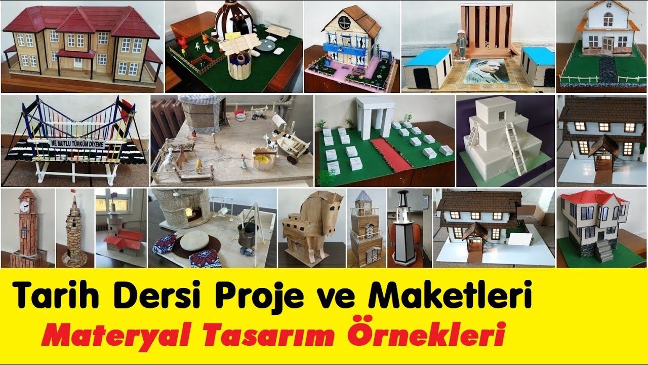 Tarih Sosyal Bilgiler Dersi Materyal ve Maket Örnekleri