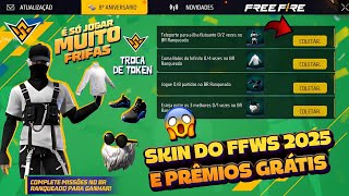 CORREE!! PEGUE A BARBA DO VELHO, SKIN NO FFWS 2025 GRÁTIS, ESTILO TECH E JUJUTSU KAISEN - FREE FIRE