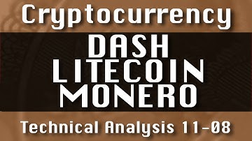 DASH : LITECOIN : MONERO Update-11-08 CryptoCurrency Technical Analysis