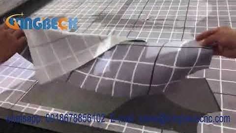 auto nesting cnc knife cutting machine with ccd camera for fabric , vinyl, leather cutting