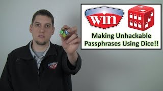 Generate Secure Passphrases With Dice - WIN Cyber Security Minute