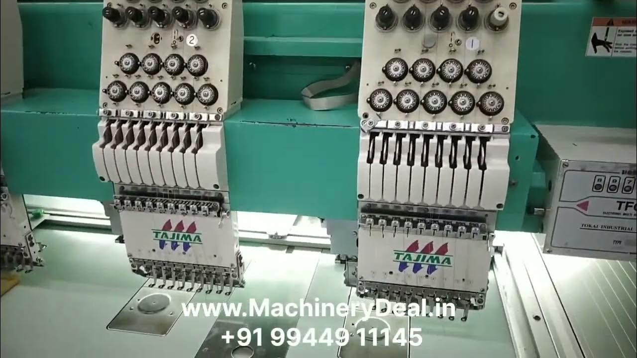 used TAJIMA Embroidery machines for sale YouTube