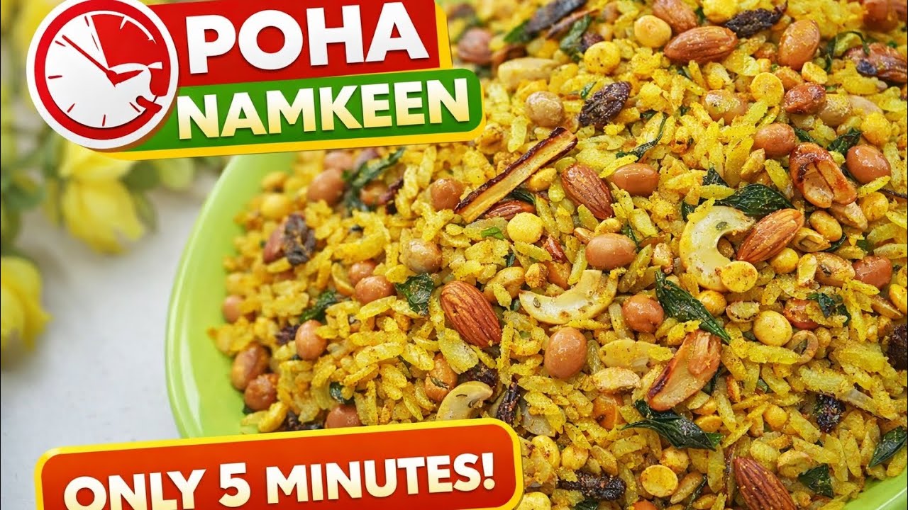 घर की बनी क्रिस्पी पोहा नमकीन | चाय के साथ परफेक्ट#PohaRecipe #NamkeenRecipe #IndianSnacks #Homemade