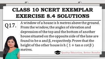 Exercise 8.4 Q17 NCERT Exemplar  Class 10 Maths @MathsTeacher
