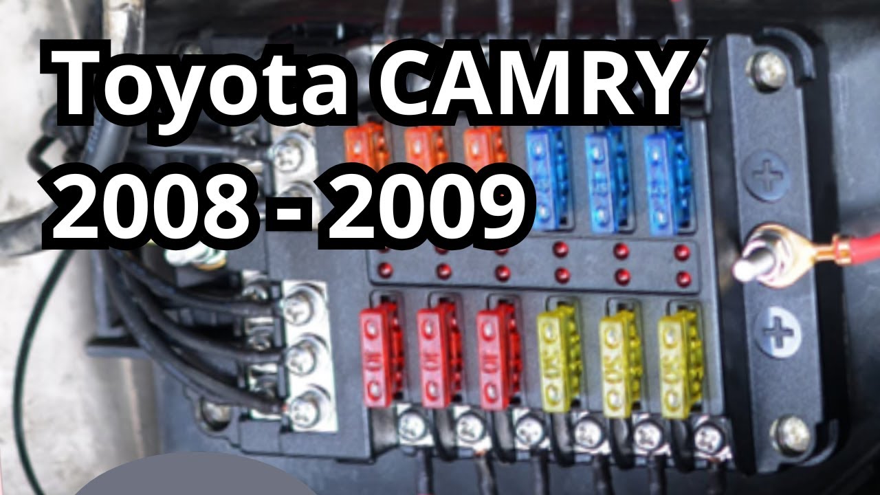 2009 camry cigarette lighter fuse Fuse Box Diagram: Toyota CAMRY 2008
