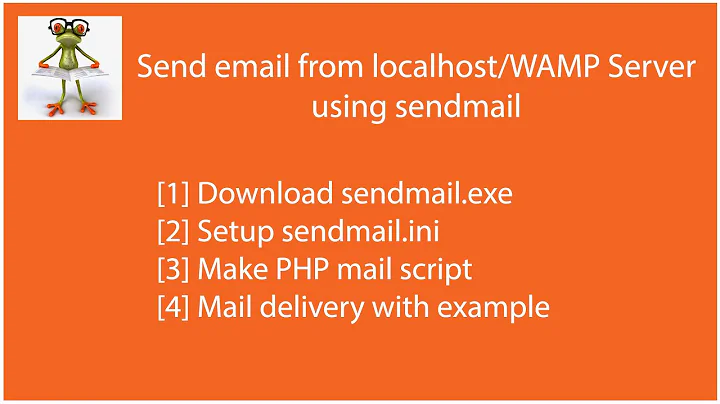[Solved] Send email from localhost/WAMP Server using SENDMAIL