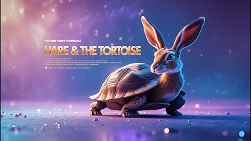 The Hare and the Tortoise, Story for Kids | Life Lesson from Animated Cartoon