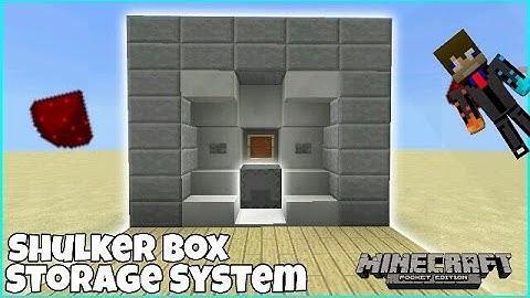 Mcpe Redstone Tutorial | Cyclic Shulker Box Storage System (Super Compact)