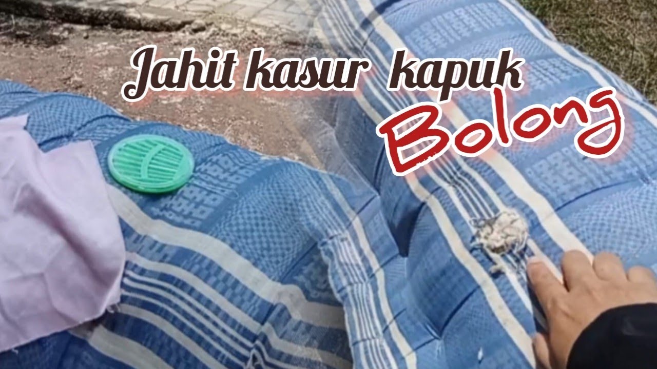 SERVICE & JEMUR KASUR KAPUK  warna biru ⁉️kasur tetap nyaman dan bersih..@Hasinasine8 