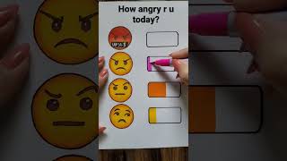How much u angry right now me🧡|| #art #shorts #viralshorts #painting #satisfying #fun #emoji screenshot 3