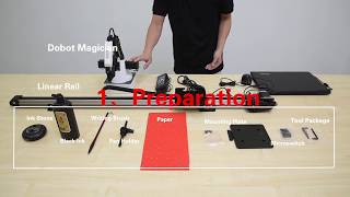 The tutorial of connecting Dobot Magician with a sliding rail.