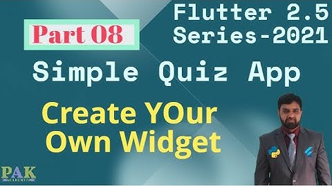 flutter 2.5 in urdu | quiz app part 08