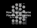How rhythm game players read notes for nonrhythm game players read desc