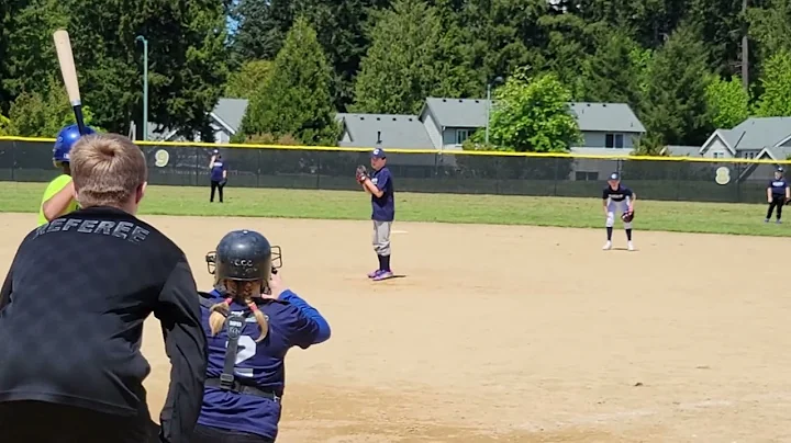 Miles pitching for the first time ever.